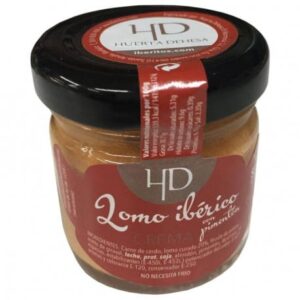 Pack de 4 patés para boda. En bolsa de organza crema de lomo en miniatura huerta dehesa
