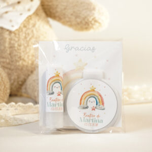 Detalles de Bautizo Arcoíris: Pack de Bálsamo y Espejo