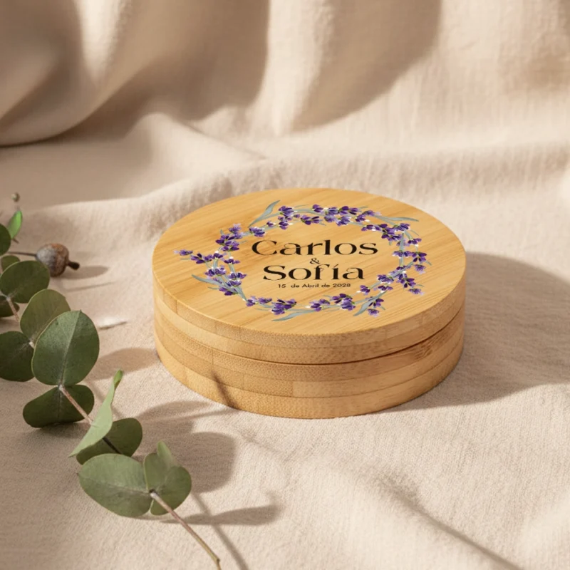 espejo joyero de bambú modelo gracias por venir tan guapa