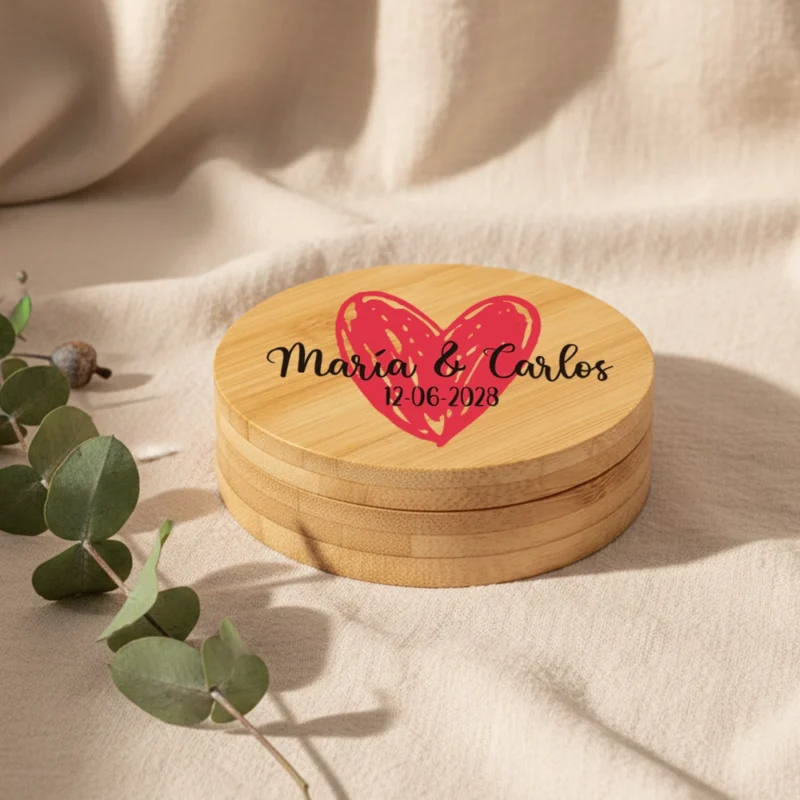 espejo joyero de bambú modelo gracias por venir tan guapa