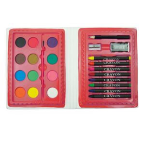 Estuche set de pinturas en forma de libro