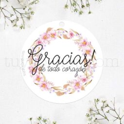 Etiqueta de boda, Gracias de todo corazón