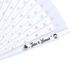 Etiquetas personalizadas para abanicos