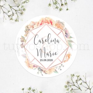 Pegatinas personalizadas boda novio novio