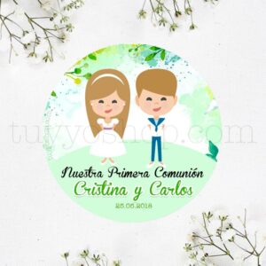 ▷ Etiquetas de comunión para tus regalos. Desde 0.12€. Personalizadas.