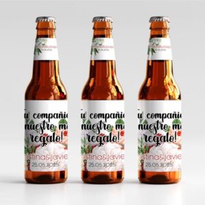 Pegatina personalizada para cerveza. Modelo abril.