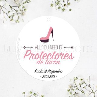 Etiquetas para protectores de tacón, all you need