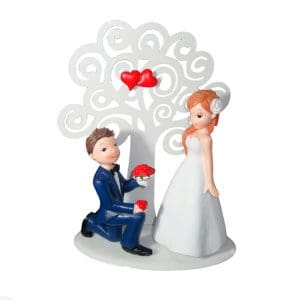 Figura para pastel de boda. Árbol de los enamorados