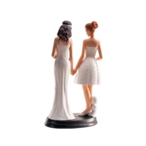 figura para pastel de boda, modelo chicas