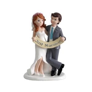 figura para pastel de boda modelo just married