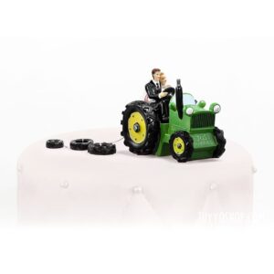 Figura para tarta de boda Tractor