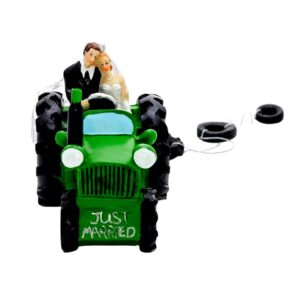 Figura para tarta de boda Tractor