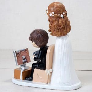 Figura para pastel de boda, modelo "Videojuegos". 21cm
