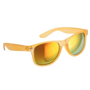 Gafas de sol para boda. Color amarillo. Cristal espejo.