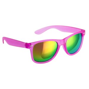 Gafas de sol para boda. Color fucsia. Cristal espejo.