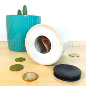 Huchas personalizadas para bodas, modelo party hucha personalizada para los siguientes 3