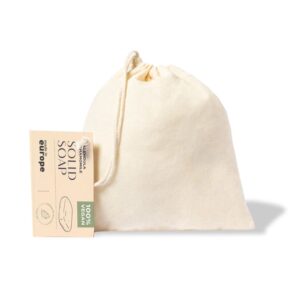 Jabón vegano caléndula y manzanilla. 100gr. En bolsa de algodón. jabon solido para boda en bolsa4