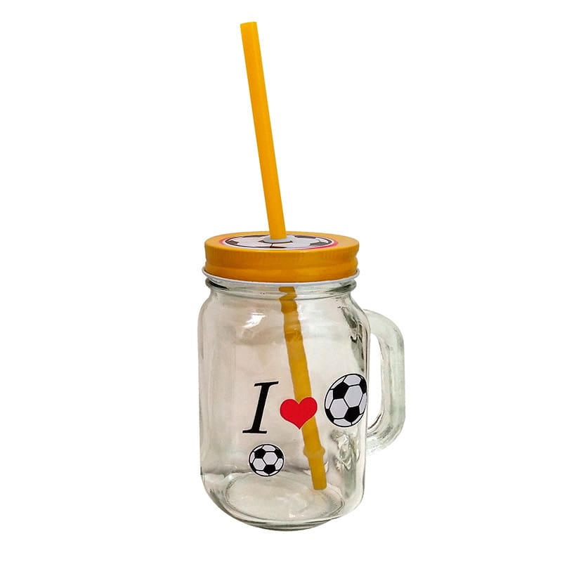 Nueva jarra con pajita para comunión. Modelo fútbol. 3 modelos.