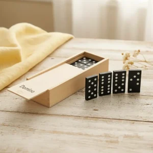 juego dominó de madera detalle de boda