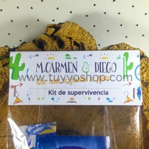 Kit de supervivencia para bodas modelo cactus