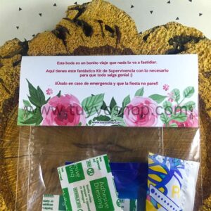 Kit de supervivencia para bodas modelo rosas