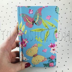 libreta para boda modelo mariposas con brillante