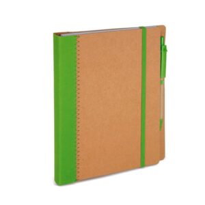 Libreta forma carpeta de cartón reciclado varios colores. A5. 70 hojas