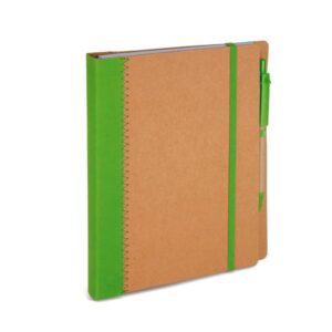 Libreta forma carpeta de cartón reciclado varios colores. A5. 70 hojas