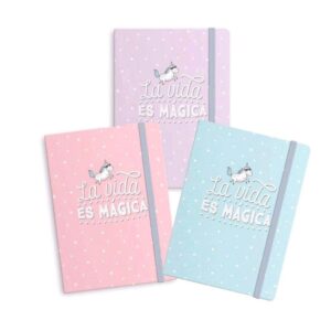 Nueva libreta para boda. Unicornios. La vida es mágica. 3 colores. A6