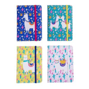 Libreta con cierre. Estampado floral y diseño de llama. 4 colores.