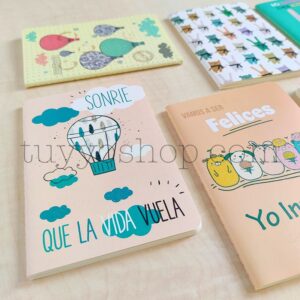 Libreta para regalo, modelo Sonríe! libreta para regalo modelo sonrie2