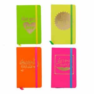 Libretas de colores para boda. Golden Foil. 60 hojas