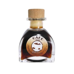 Licor en frasca de cristal. Sabor café. Modelo Córdoba. 50ml