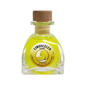 Licor en frasca de cristal. Sabor Limoncello. Modelo Córdoba. 50ml