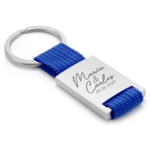 Llavero personalizado para boda, modelo urban, 3 colores disponibles llavero personalizado boda urban azul