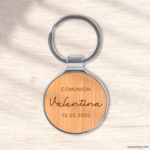 Ultimos regalos para invitados añadidos llavero personalizado comunion ecokey