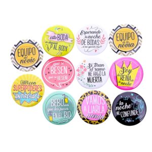 Lote de 11 chapas wedding