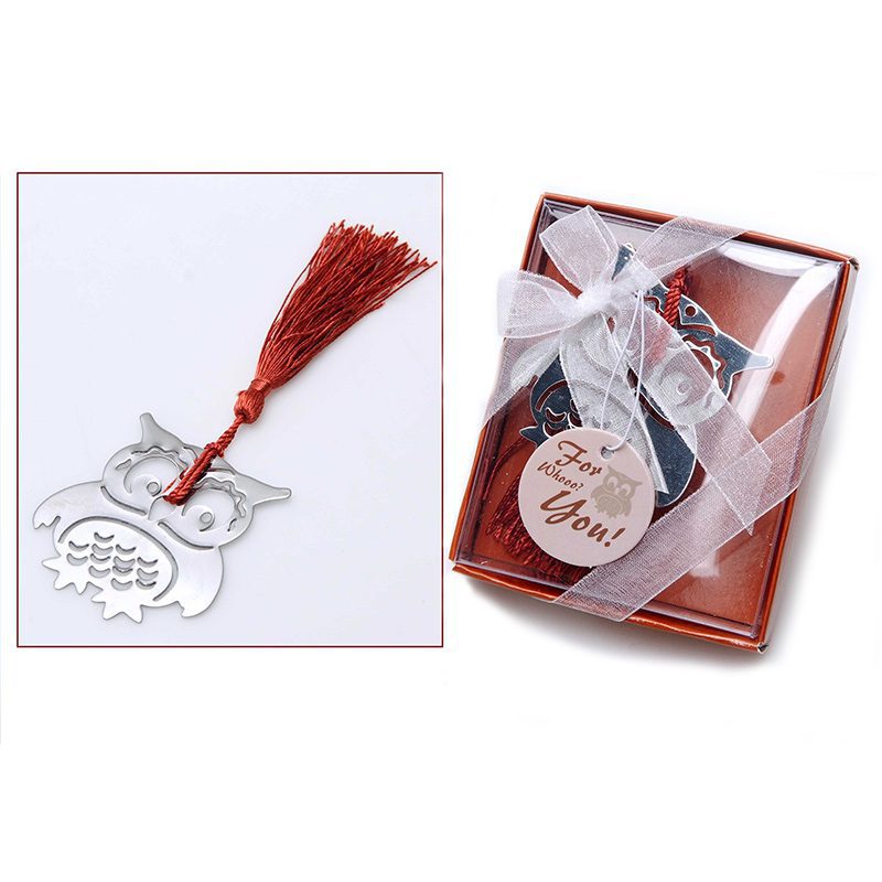 Punto de libro buho, detalles de boda. Tienda on-line de regalos para boda.