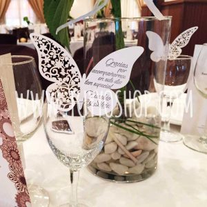 Sello personalizado para mariposas de agradecimiento mariposas de papel para bodas1