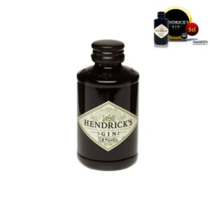 Mini botella Hendricks's. 50ml. Detalle de boda para invitados.