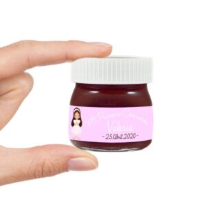 Nutella mini para comunión. Personalizada. Modelo Chica