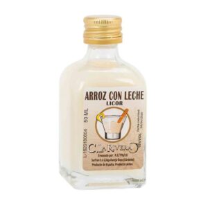 Licor en frasca de cristal. Sabor Arroz con Leche. La Rivera. 50ml.