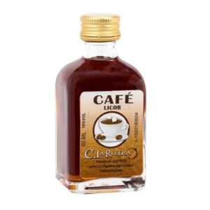 Licor en frasca de cristal. Sabor Café. La Rivera. 50ml.