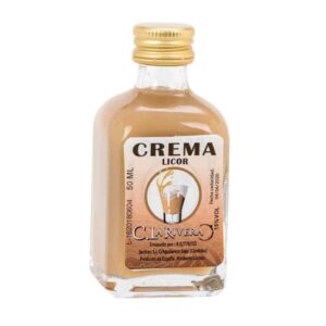 Licor en frasca de cristal. Sabor Crema. La Rivera. 50ml.