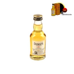 Mini botella whisky White Label 12 años