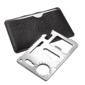 Multiherramienta wicax en funda de polipiel. 11 usos