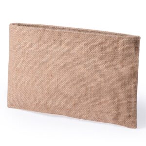 Neceser para boda. Yute natural. Modelo amazonas. Cremallera. 25x15cm