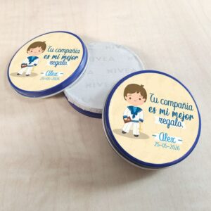 Crema Nivea clásica para comunión, modelo Alex. nivea comunion personalizada alex2