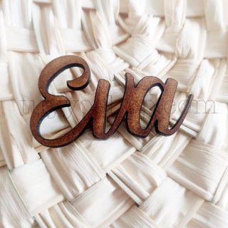 Nombres marcasitios en madera para boda, personalizables, clásico