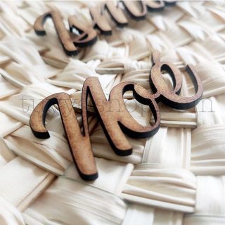 Nombres marcasitios en madera para boda, personalizables, clásico